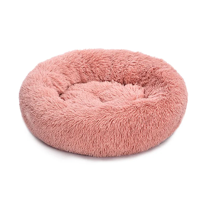 Overstock Pet Beds Donut Cat Bed Plush Round Dog Bed - Image 2