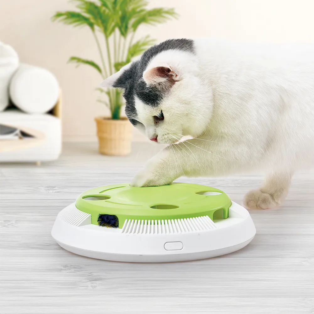 Electronic Rotating Feather Cat Toy - Image 3