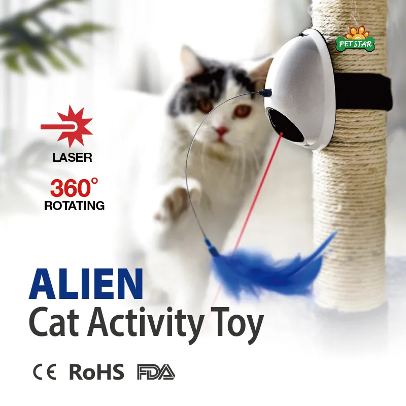 Feather Cat Toy Electric Automatic Laser Cat Toys