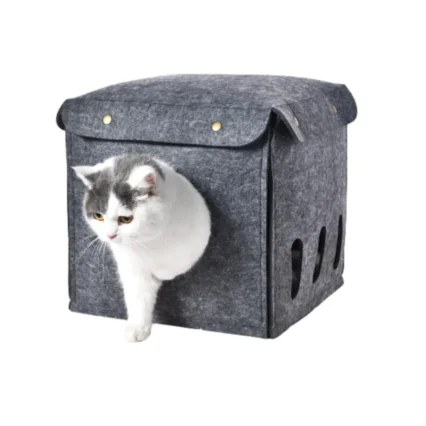 Felt Pet Bed Indoor Cat House Bed