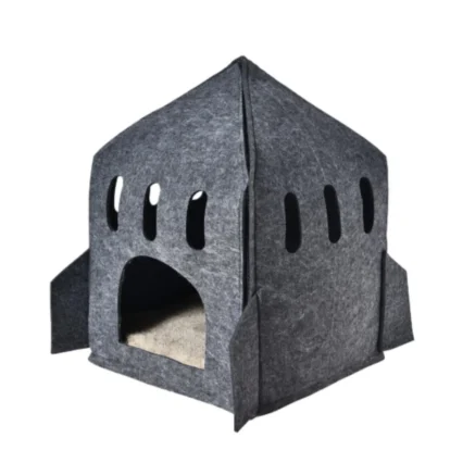 Felted Cat Bed Grey Felt Pet Bed