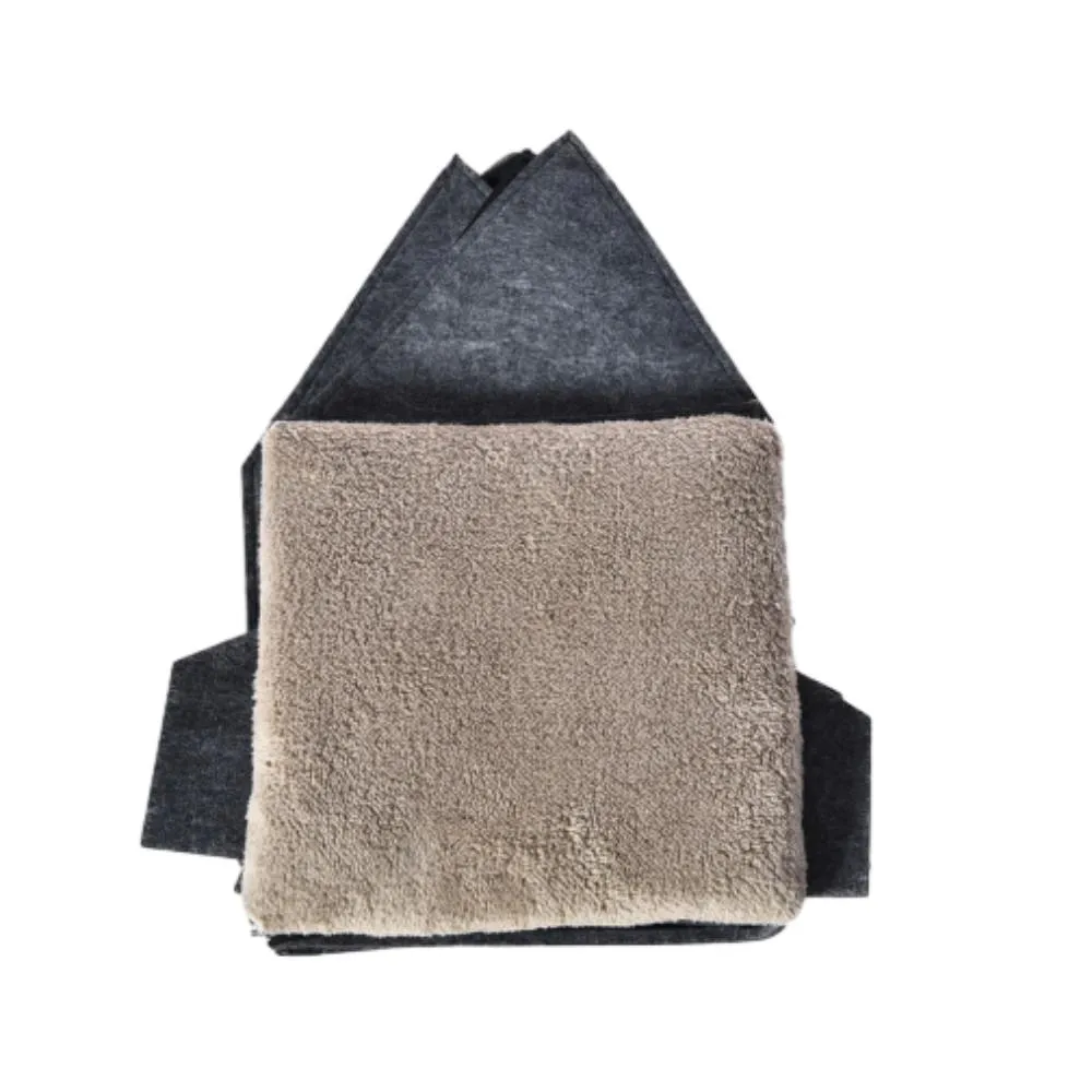 Felted Cat Bed Grey Felt Pet Bed - Image 5