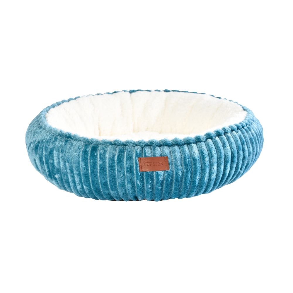 Round Dog Beds Flannel Fleece Pet Bed - Image 3