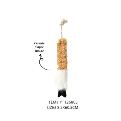 Giraffe Rope Crinkle Noise Dog Toy With Private Label