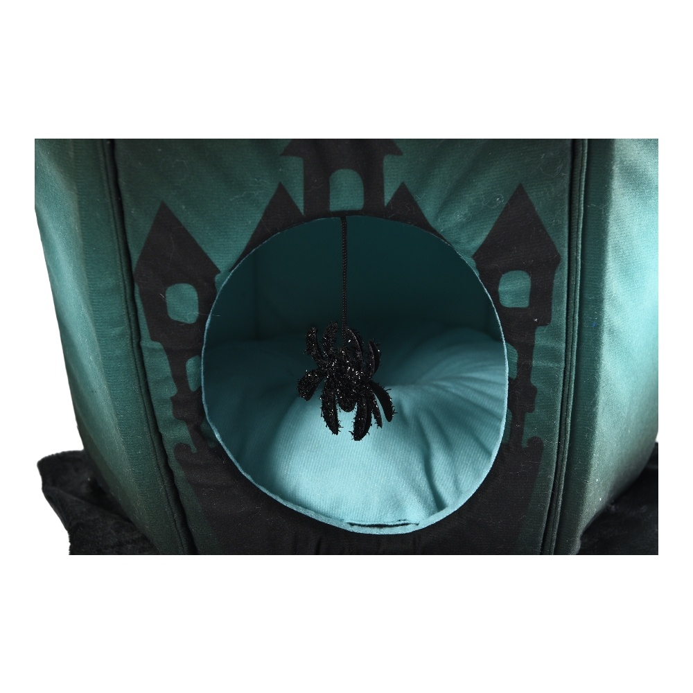 Black Cat Cave Halloween Pet Cave Bed - Image 4