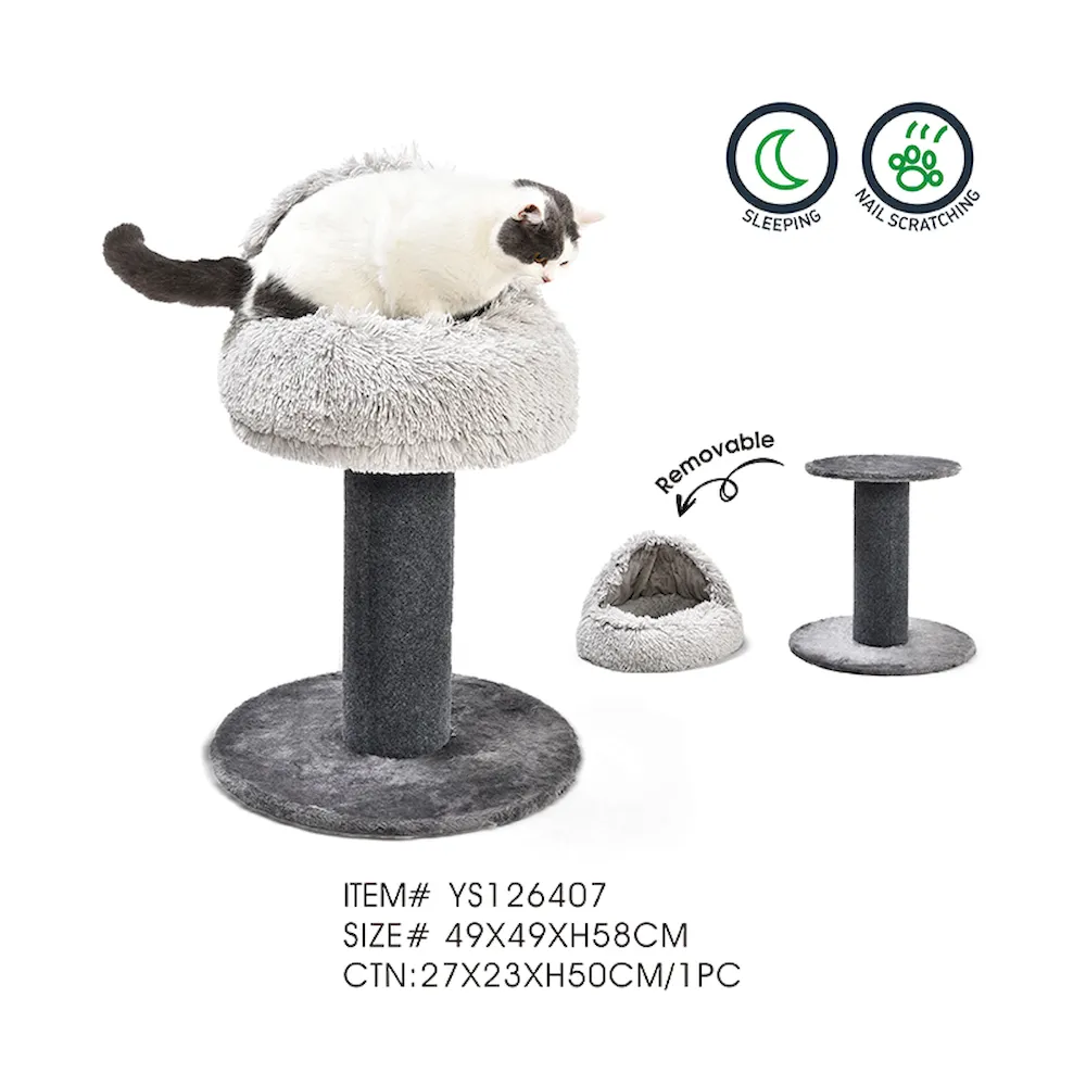 Plush Cat Condos Jumbo Post Cat Tower - Image 6