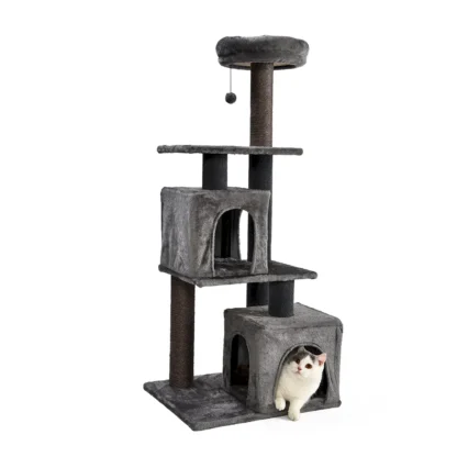 Large Cat Condo Stable Cat Scratching Post For Two Cats