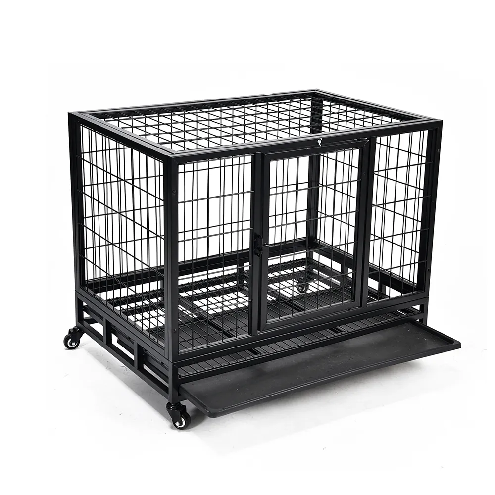 Open Top Crate Heavy Duty Metal Dog Crate