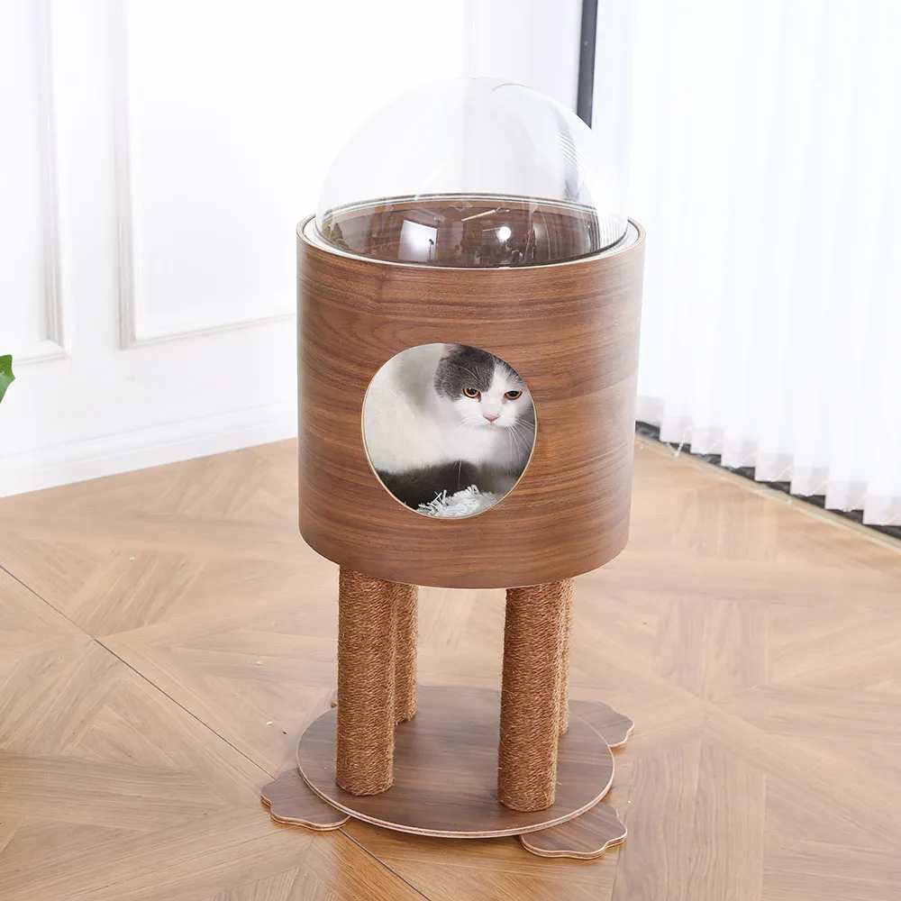 Modern Cat Tree Bubble Wood Cat Tower - Image 5
