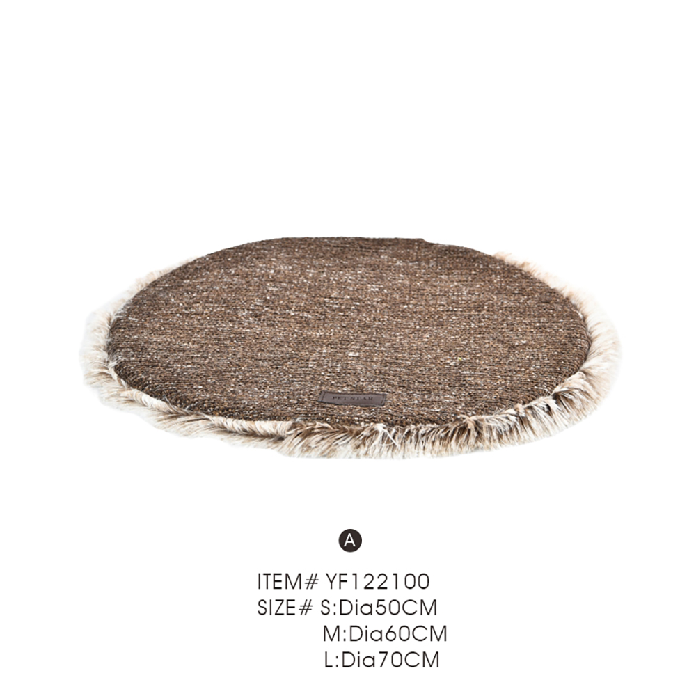 Dog Beds Mats Comfy Plush Round Dog Bed - Image 6