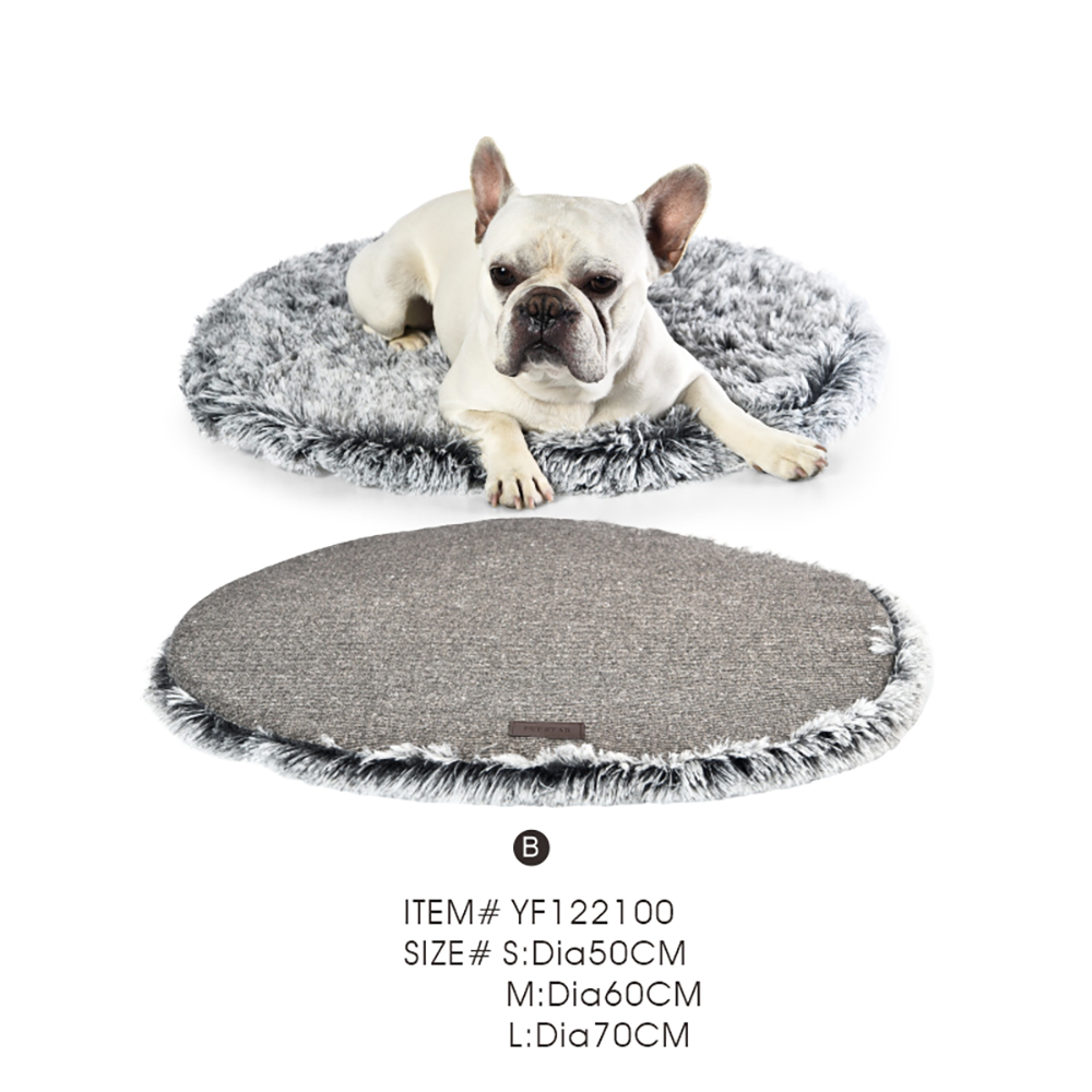 Dog Beds Mats Comfy Plush Round Dog Bed - Image 5