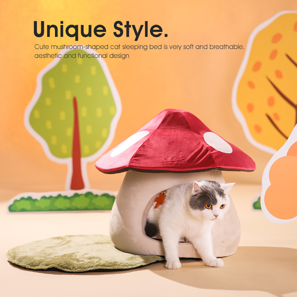The Cozy Mushroom Cat Bed - Image 5