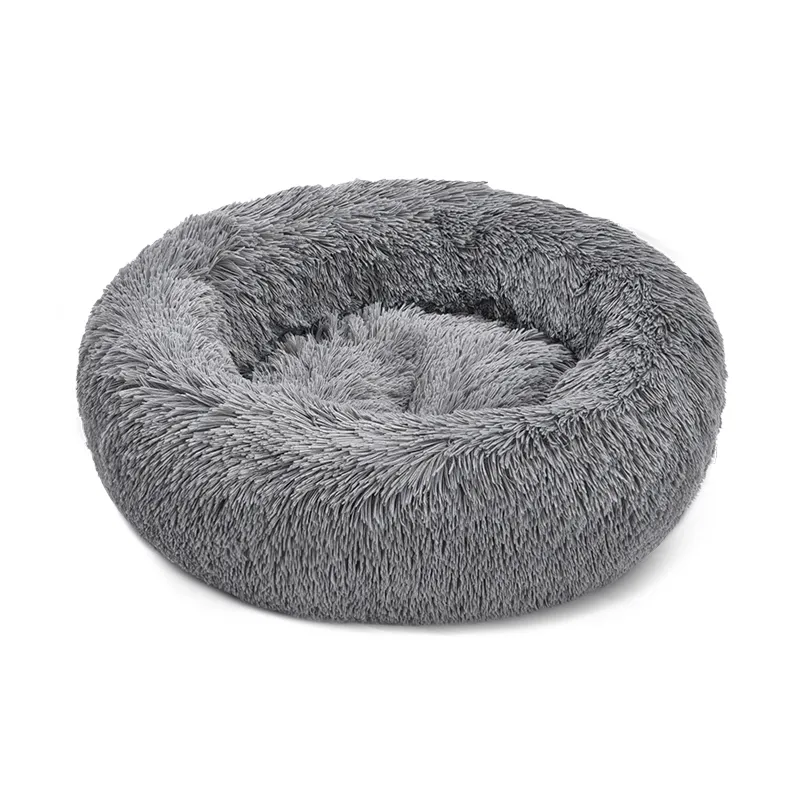 Overstock Pet Beds Donut Cat Bed Plush Round Dog Bed - Image 4