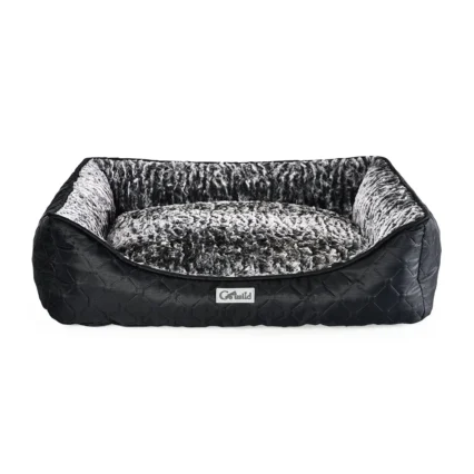 Oxford Fabric Dog Bed Black Fluffy Pet Bed