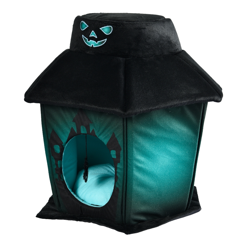 Black Cat Cave Halloween Pet Cave Bed - Image 2