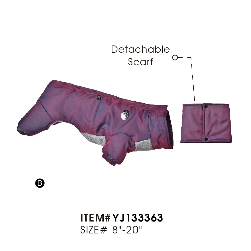 Sleeve Dog Coat Jacket Pet Apparel Y-Warm Thermal Insulation Dog Winter Coat - Image 3