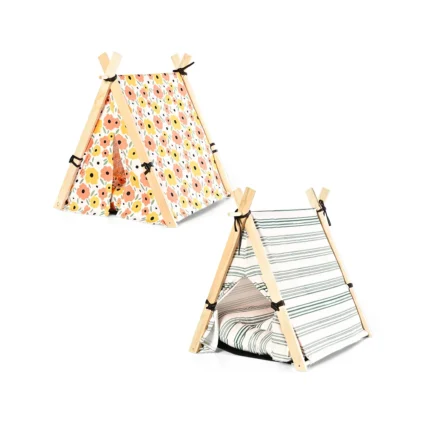 Pet Tent Bed Cozy Cat Bed Tent Dog Bed Teepee