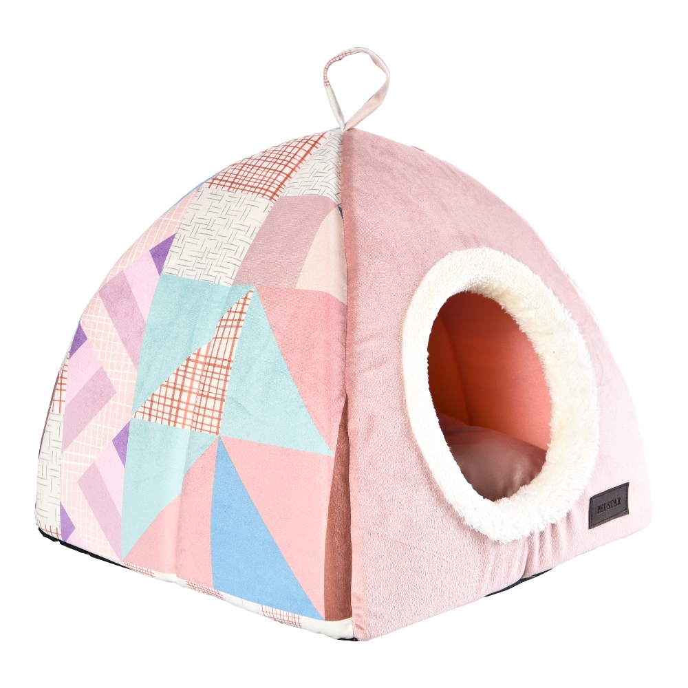 Cat Cave Pet Bed Soft Short Plush Dog Bed - Image 5