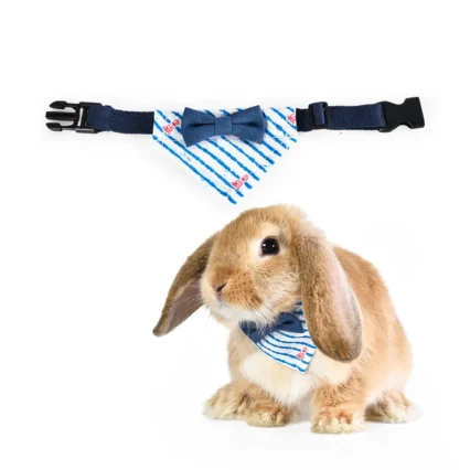 Rabbit Bandana Bow Tie Bunny Collar