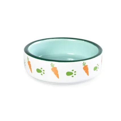 Rabbit Bowl Ceramic Bunny Food Bowl