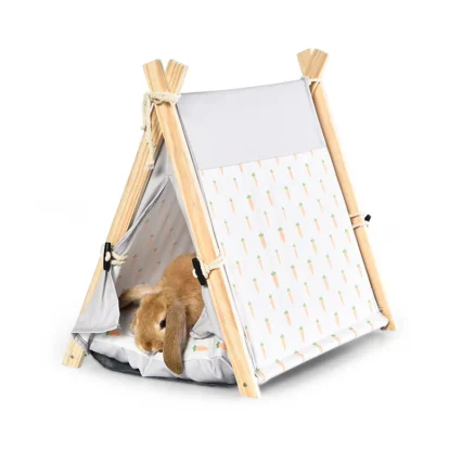 Rabbit Teepee Bed Small Animal Bunny Tent Bed