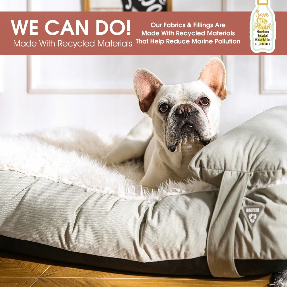 Recycle Pet Beds Custom Pet Bed With Pillow - Image 2