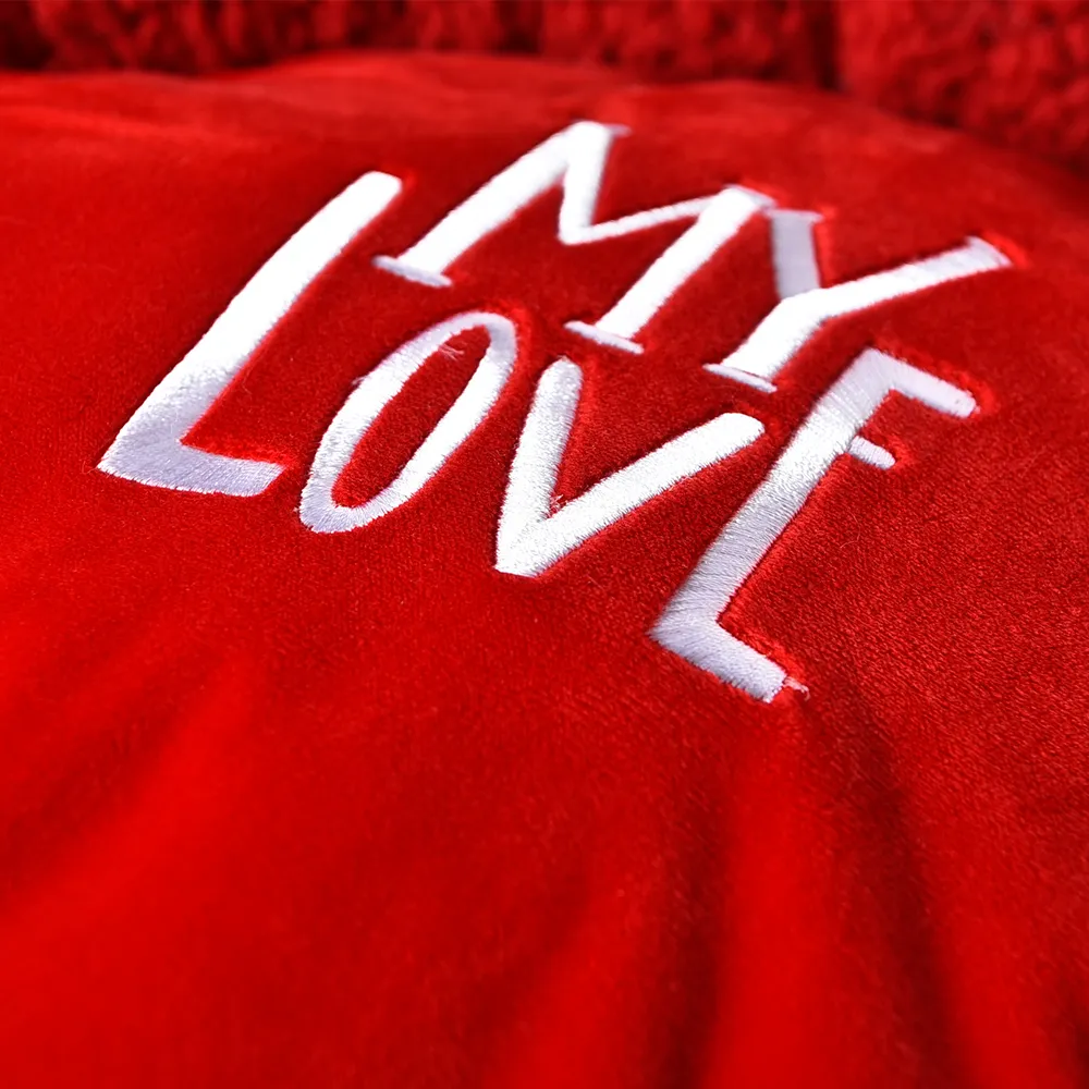 Valentine Dog Bed Red Fluffy Round Dog Bed - Image 5