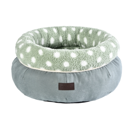 Round Plush Cat Cave Antibacterial Comfort Bed