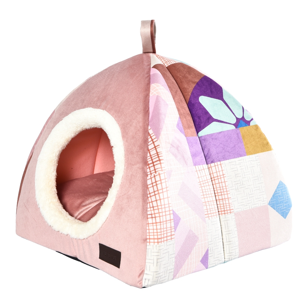 Cat Cave Pet Bed Soft Short Plush Dog Bed - Image 3