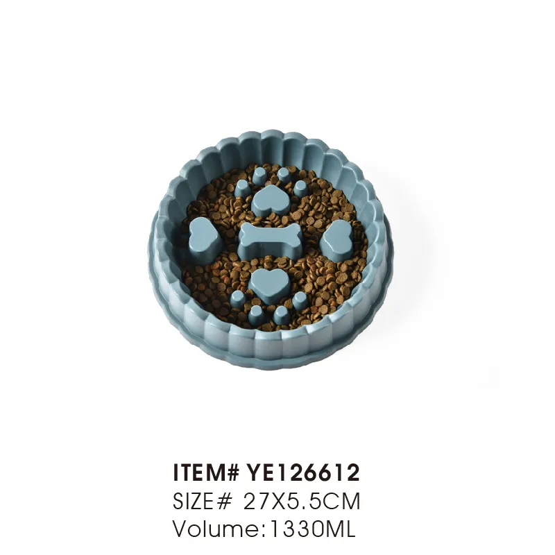 Custom Round Slow Dog Food Bowl