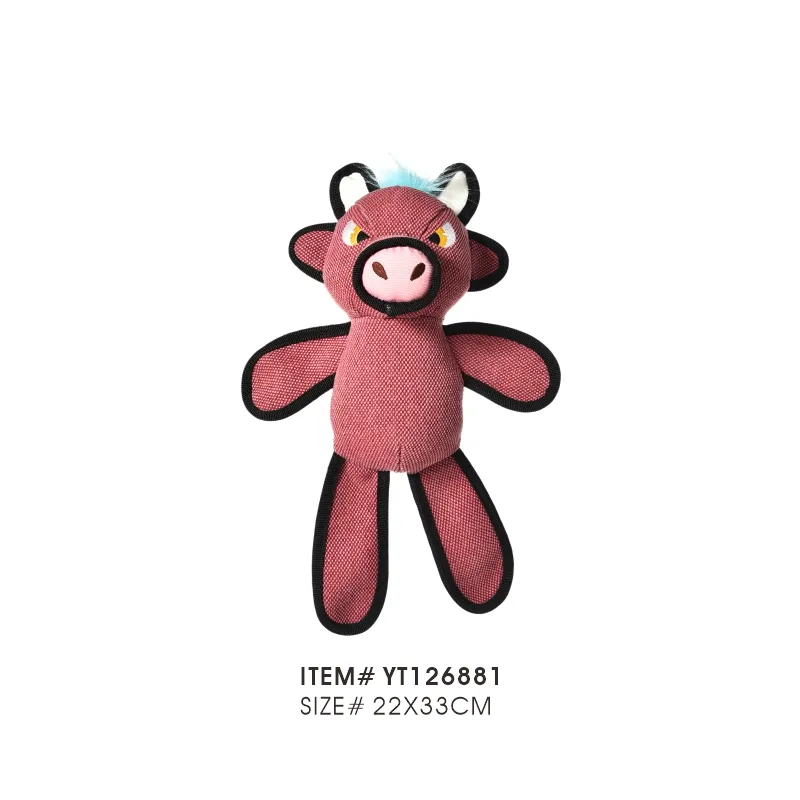 Bulk Canvas Dog Chew Toys Squeaker Inside - Image 3