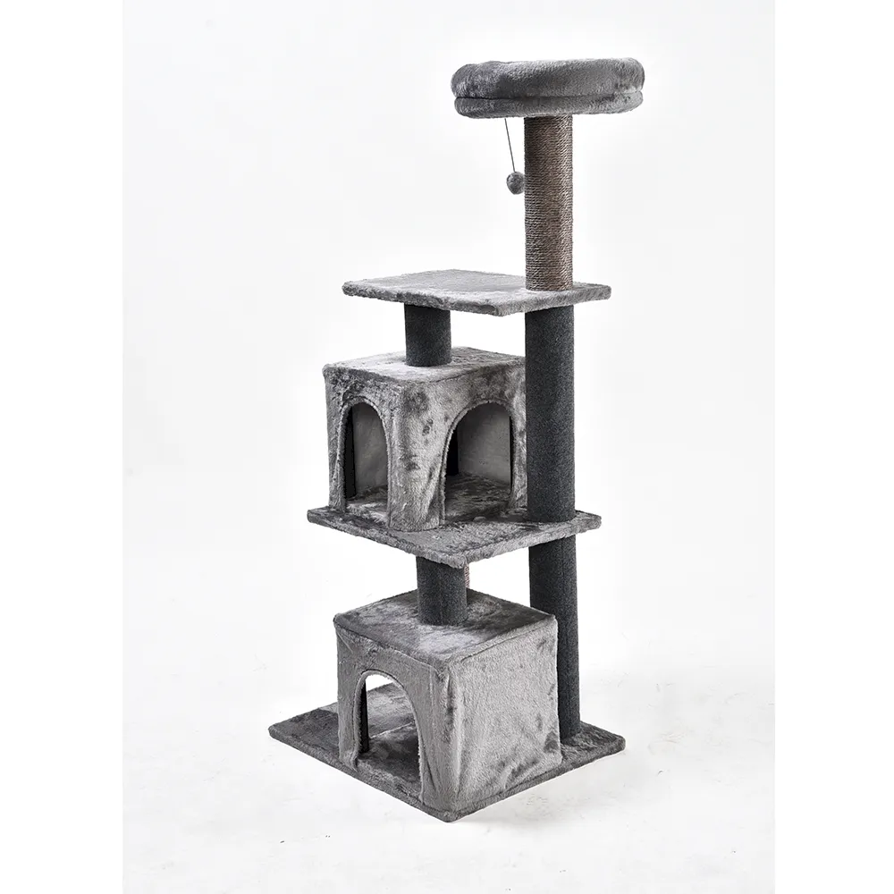 Large Cat Condo Stable Cat Scratching Post For Two Cats - Image 3