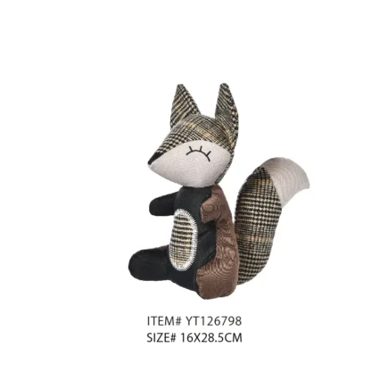 Odm Stuffed Fox Big Dog Chew Toy