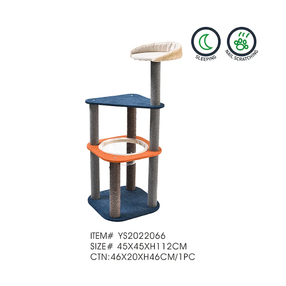 Small Cat Condo 3 Level Transparent Space Cabin Cat House - Image 5