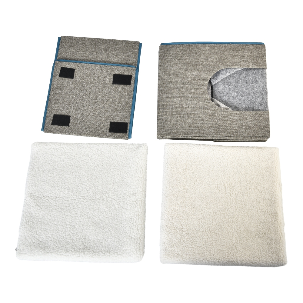 Foldable Cat Beds 2 Tiered Cat Cave Bed - Image 6