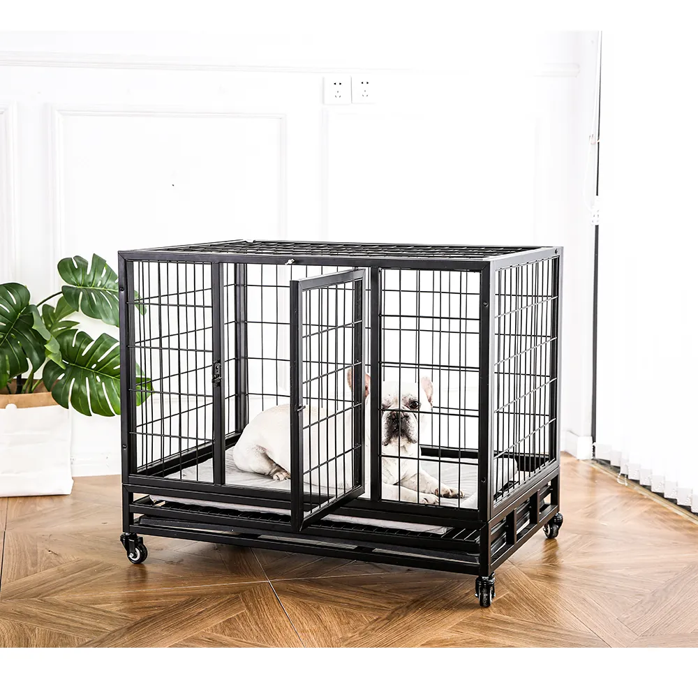 Open Top Crate Heavy Duty Metal Dog Crate - Image 2