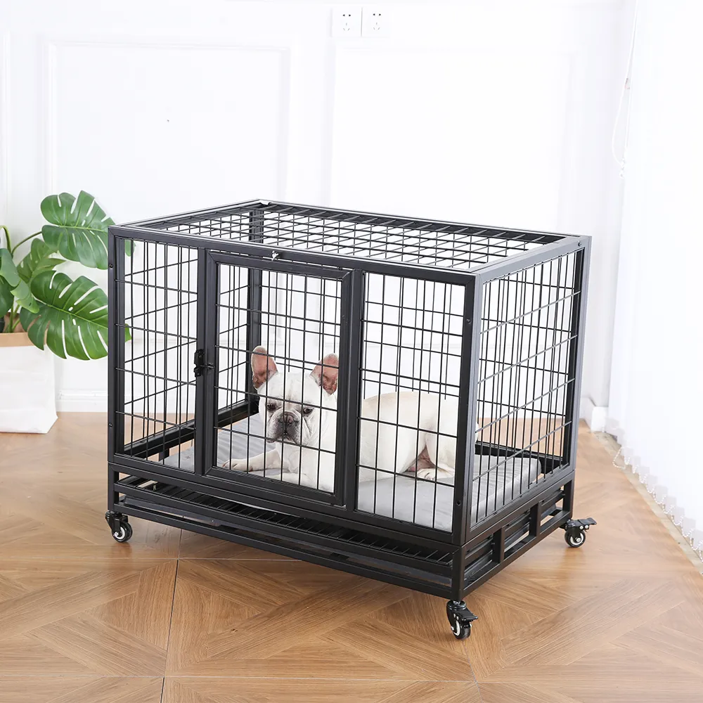 Open Top Crate Heavy Duty Metal Dog Crate - Image 5
