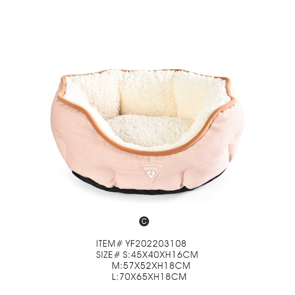 Dog Bed Made From Recycled Bottles Soft Plush Pet Beds - Image 5