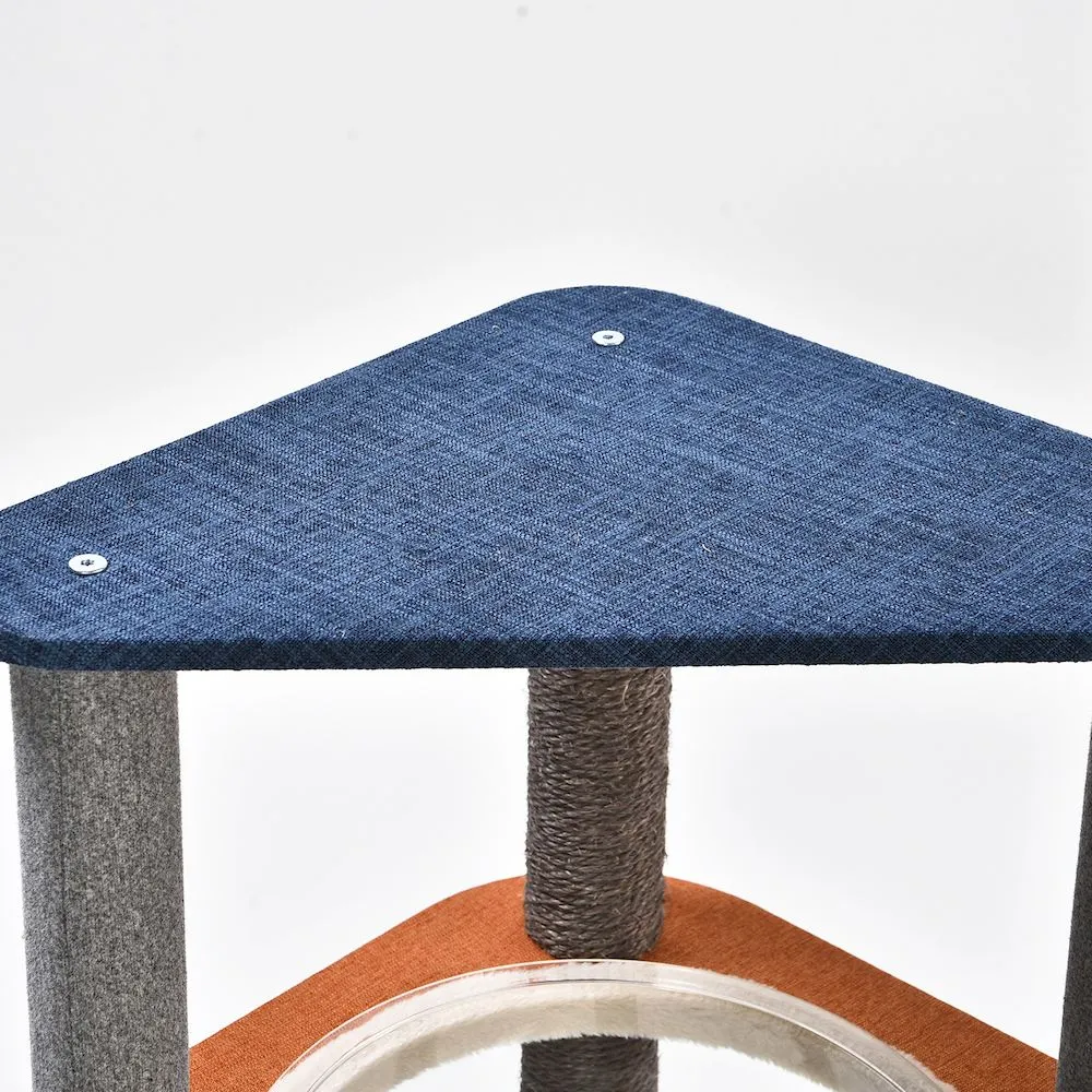 Small Cat Condo 3 Level Transparent Space Cabin Cat House - Image 2