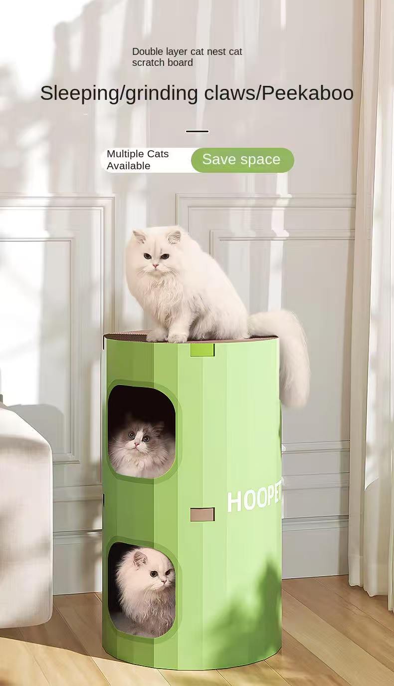 Premium Corrugated Paper Cat Nest Scratch-Resistant Bed - Image 4