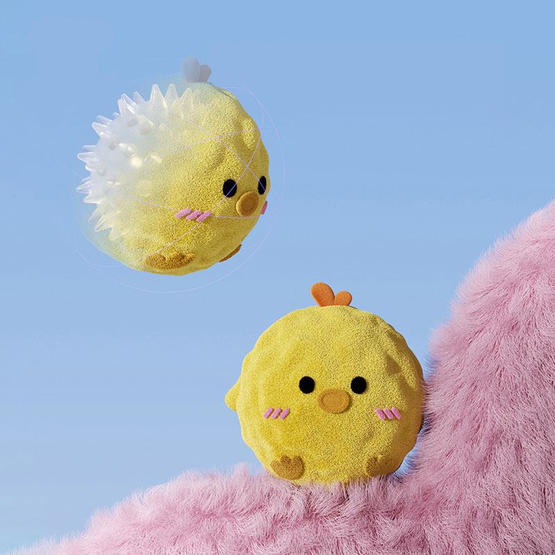 The "Wobble & Squeak" Plush Dog Ball Toy - Image 2