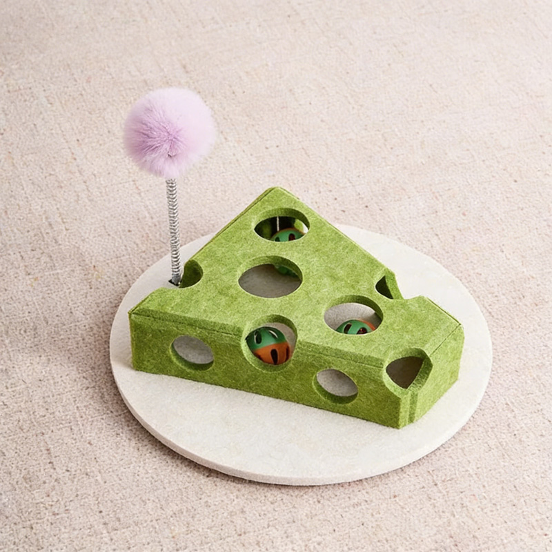 Fun Cheese Cat Hole Toy