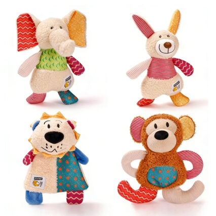 Crinkle Squeaky Plush Pet Toys