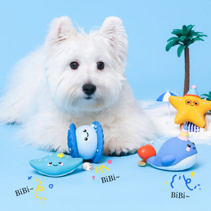 Cartoon Latex Sounding Pet Toy