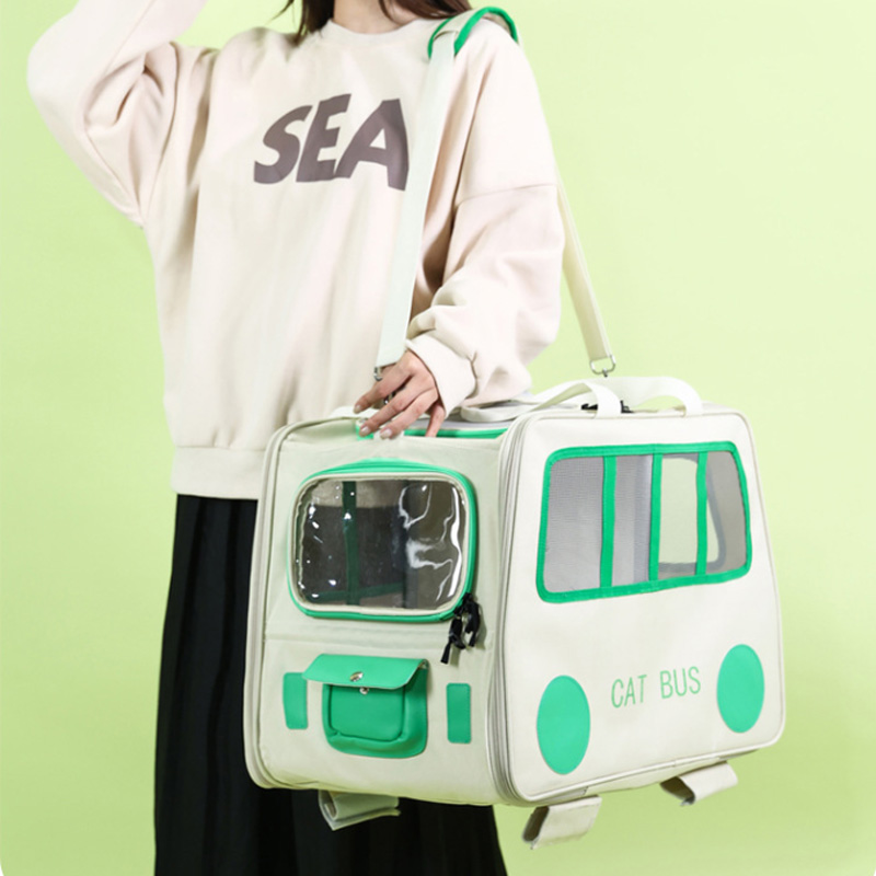 Detachable Pet Carrier Holds Two Cats