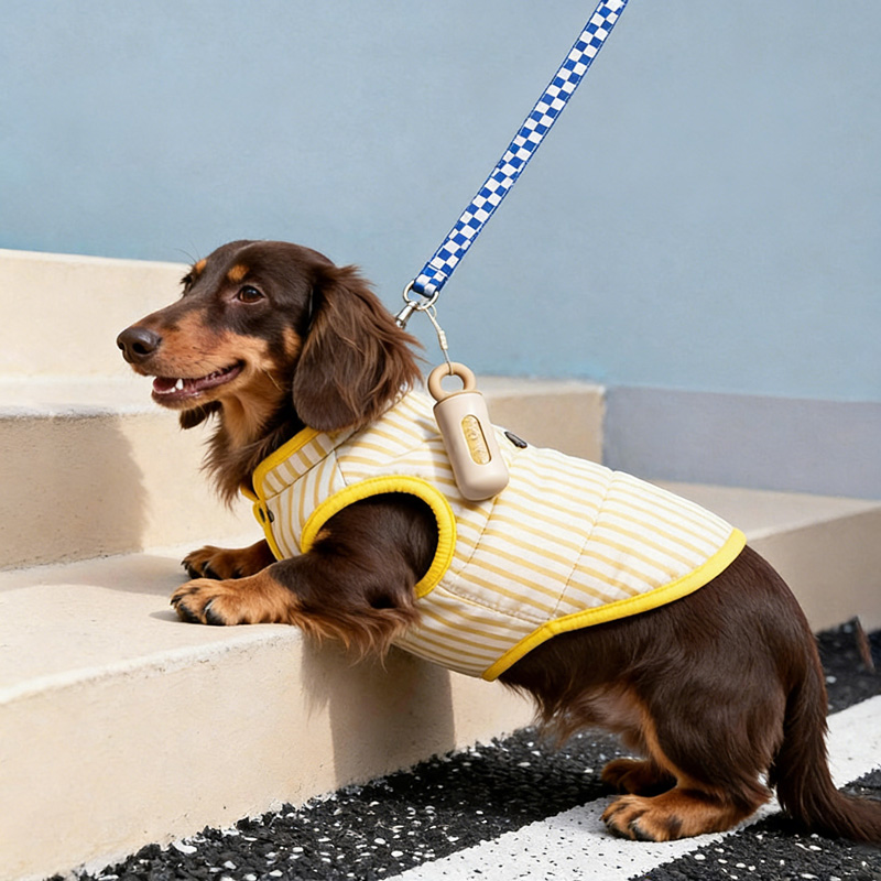 Cute Color Contrast Portable Pet Waste Dispenser