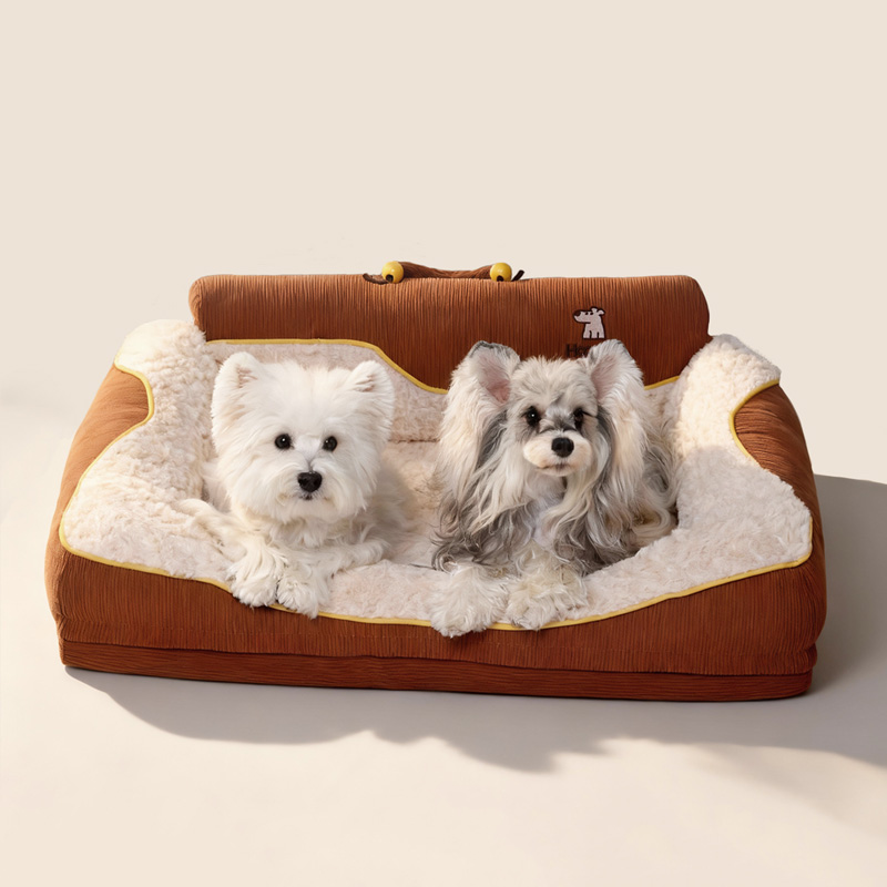 High-Quality Rabbit Fur Dog Bed
