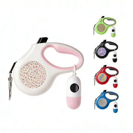 Stylish Rhinestone Retractable Pet Leash