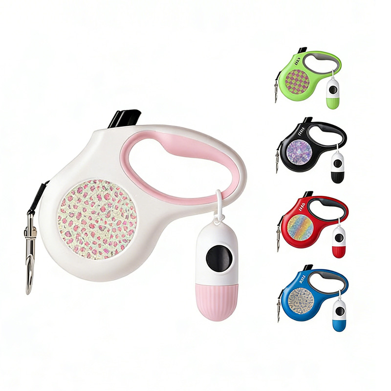 Stylish Rhinestone Retractable Pet Leash