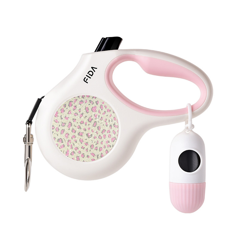 Stylish Rhinestone Retractable Pet Leash